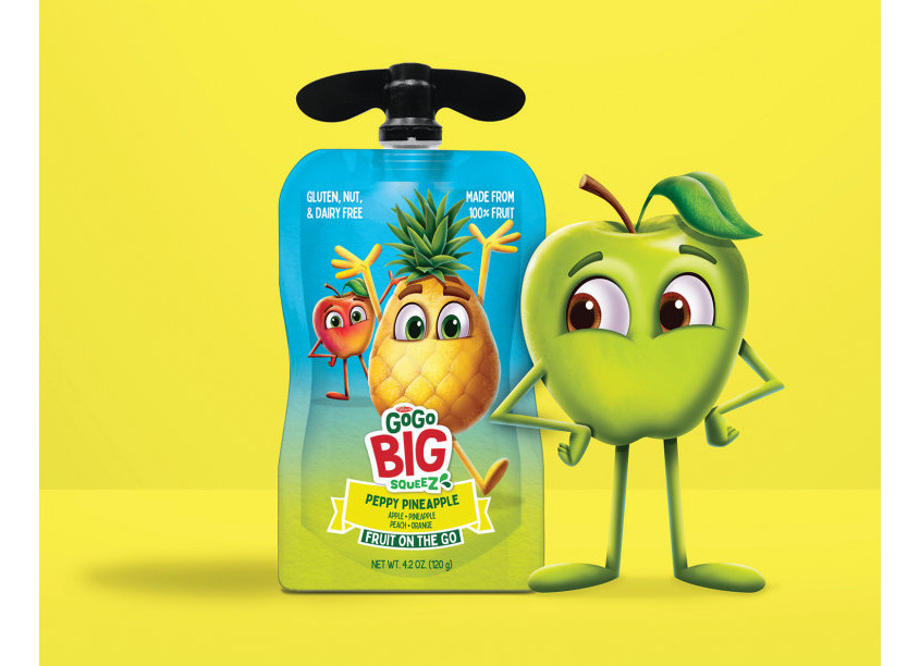 GoGo BIG squeeZ Packaging by Wallace Church & Co.