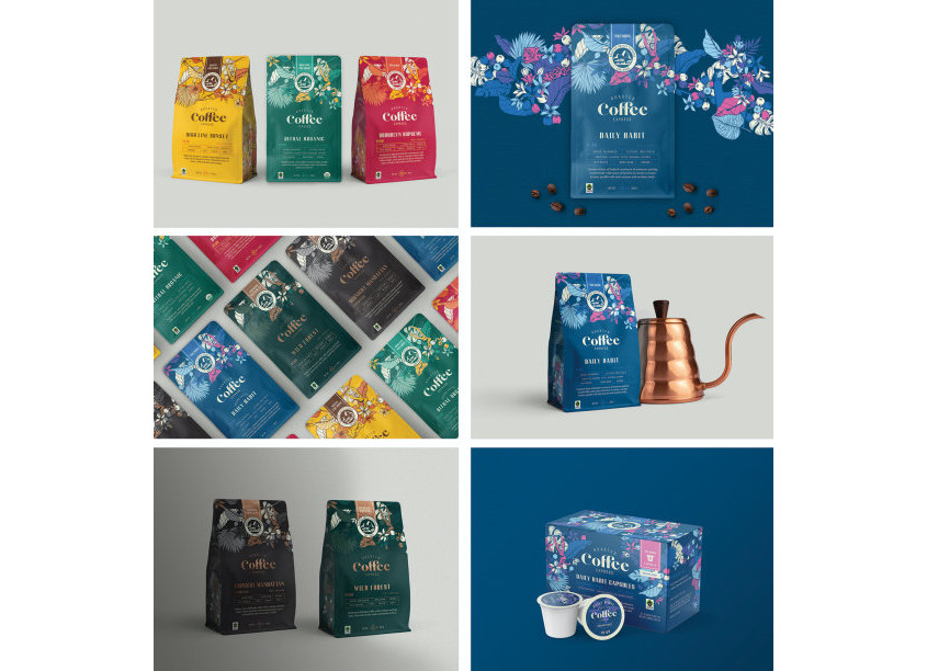 Roasted Coffee Express Packaging by QNY Creative