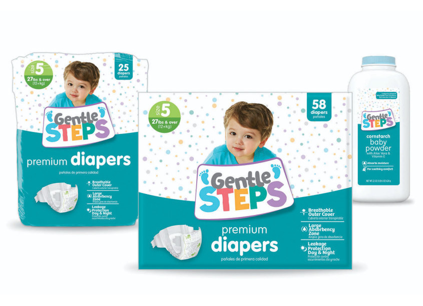 Daymon Creative Services Gentle Steps Diapers