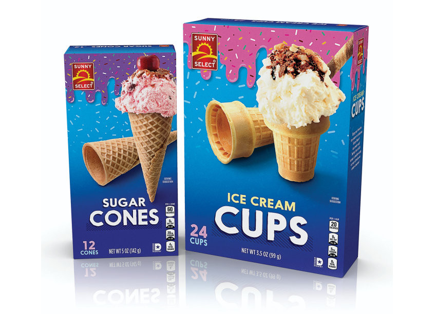 Sunny Select Ice Cream Cones by Daymon Creative Services