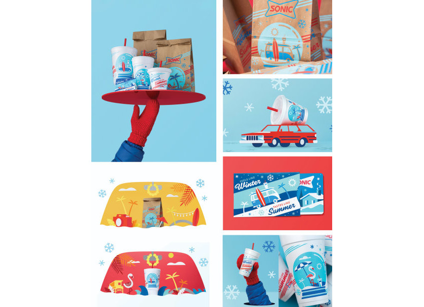 Feels Like Winter/Tastes Like Summer - SONIC Winter Packaging by Signal Theory