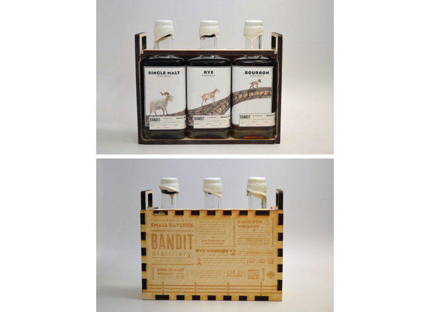 Savannah College of Art and Design (SCAD) Bandit Distillery Packaging