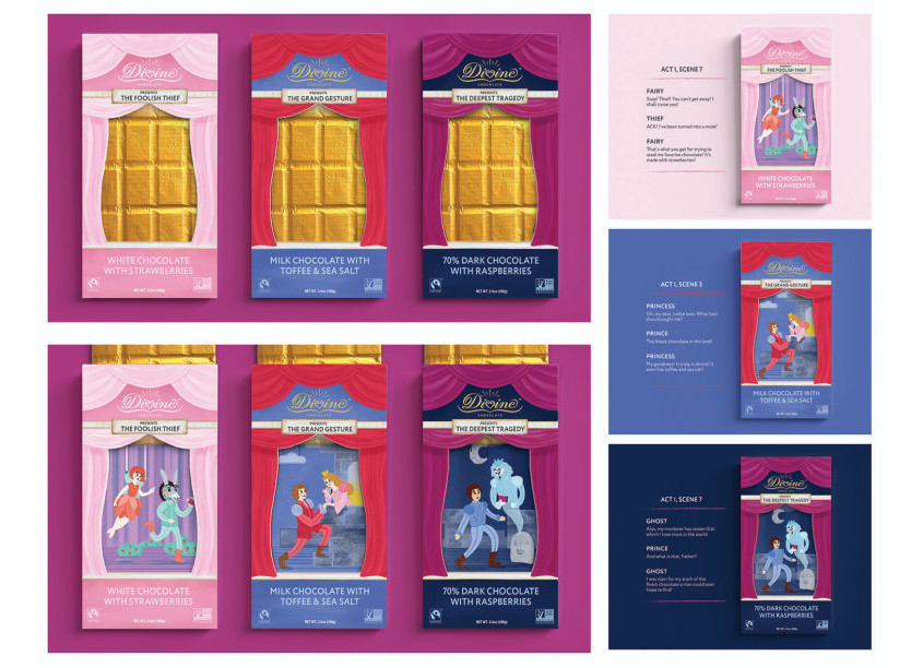 Savannah College of Art and Design (SCAD) Divine Chocolate Theater Packaging