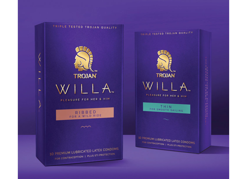 Trojan Willa Condom Packaging by invok brands