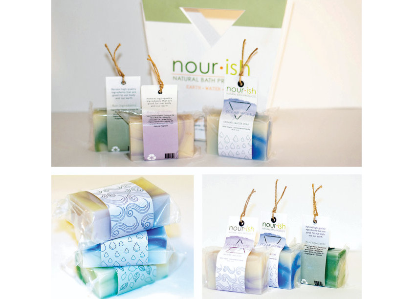 NOURISH NATURAL Bath Soap Label Design by Kennesaw State University/School of Art & Design/Graphic Communications