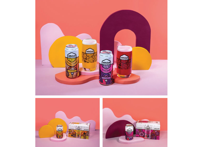 Allkind Hard Kombucha Can Design by Fortnight Collective