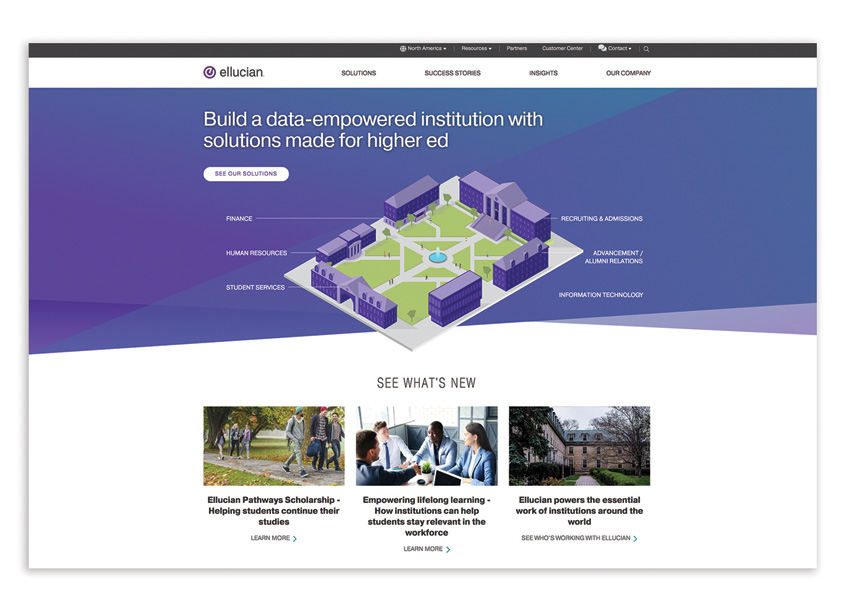 Ellucian Website Design by Behavior Design