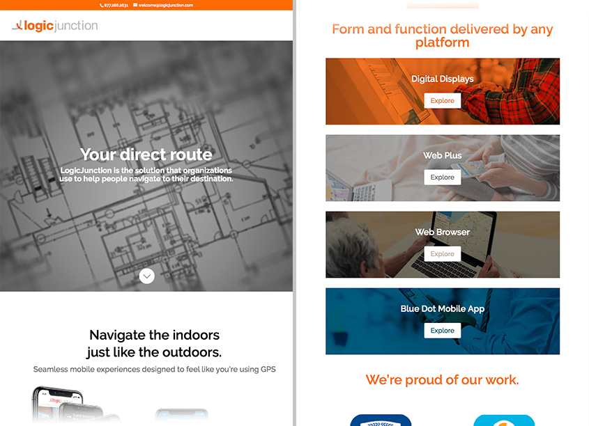 LogicJunction Website Design by Site 14
