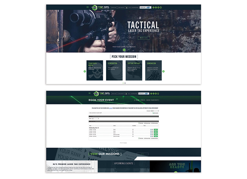Tac Ops Website by Paradigm Marketing and Design