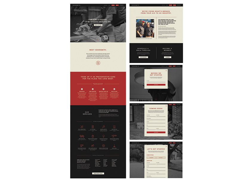 Goodsmith Website by Principle & KUDOS Design Collaboratory