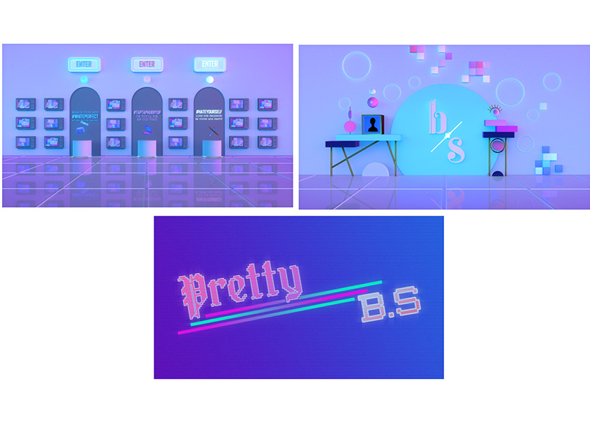 Pretty B.S. - A Fake Beauty Brands Website Design Concept - Personal Project by Parsons School of Design - The New School