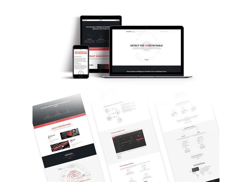 Exodus Intelligence Brand Refresh and Web Design by Gladiator Consulting