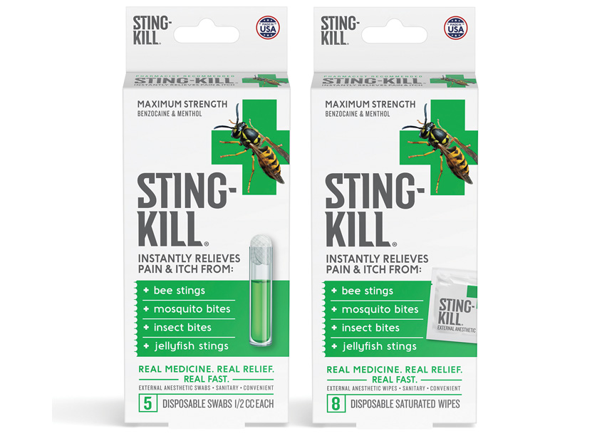 Little Big Brands Sting-Kill Package Design