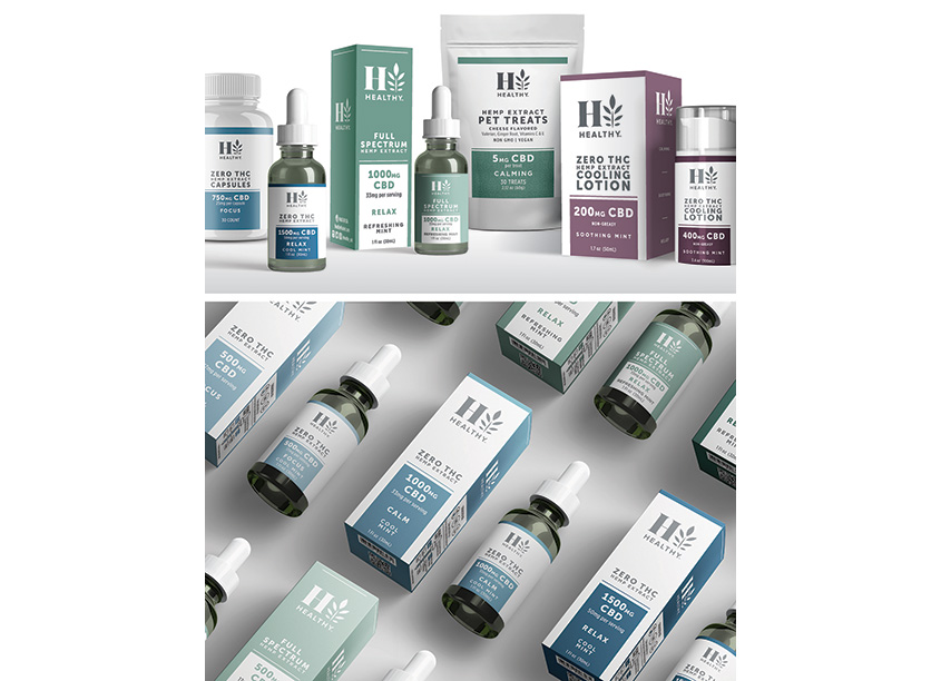 HealthyTM CBD Brand Packaging by FAI Design Group