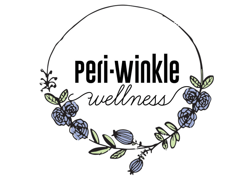 Peri-Winkle Wellness Logo Design by Hudson Valley Graphic Design