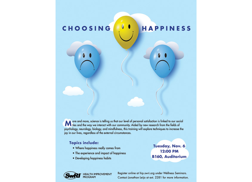 Southwest Research Institute (SwRI), Media Production Services Choosing Happiness