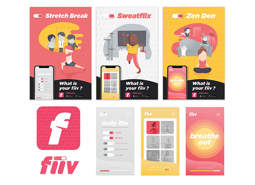 fiiv Fitness App by RLD Creative