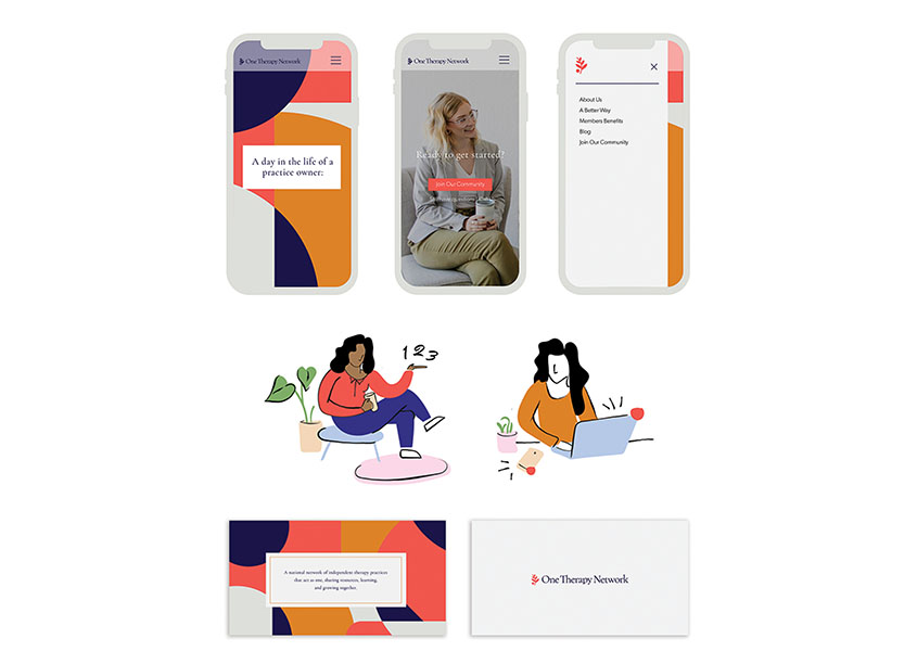 One Therapy Network Branding by Nominee Design