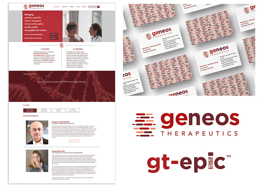 Geneos Brand Identity by Warkulwiz Design Associates