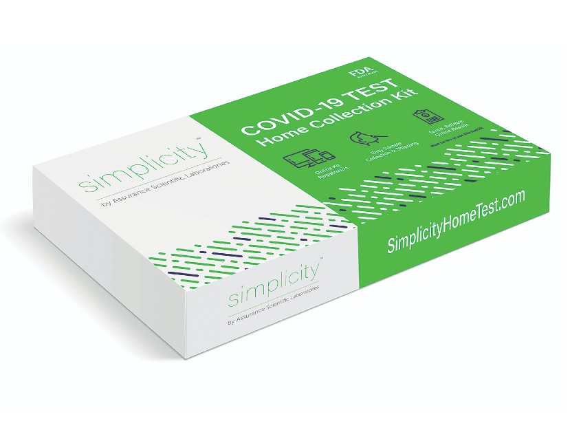Simplicity by Assurance Scientific Laboratories Simplicity COVID-19 Test At-Home Collection Kit