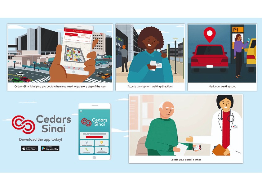 Way To Go, An Introduction to Cedars-Sinai Mobile Wayfinding App by Cedars-Sinai Creative Services
