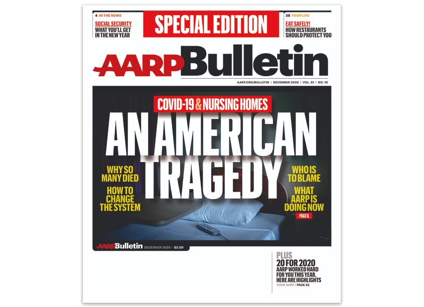 AARP Publications An American Tragedy - Cover, December 2020