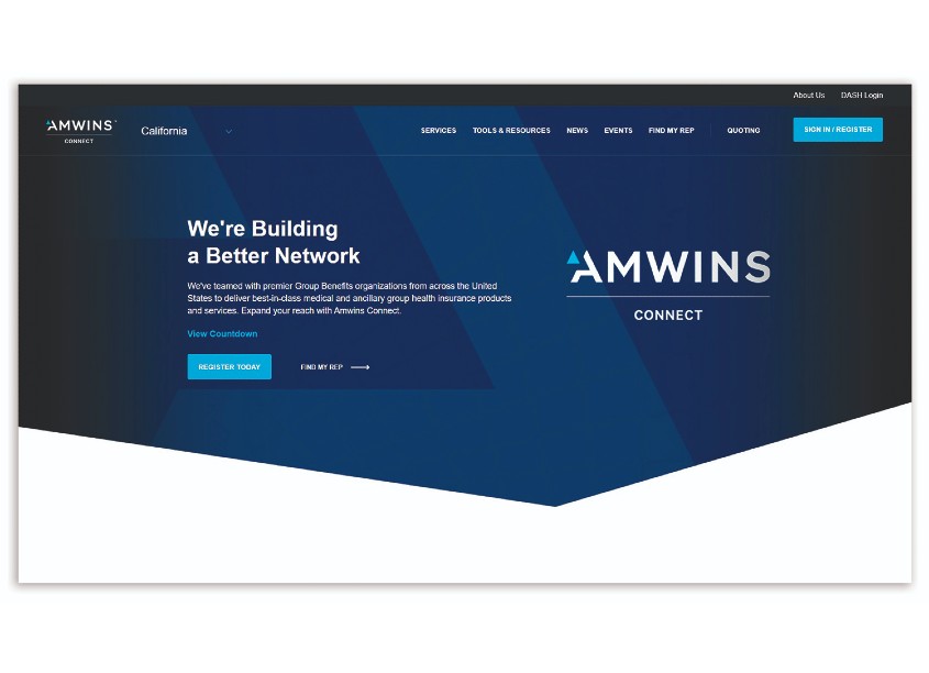 Amwins Connect Website Design by Amwins Connect