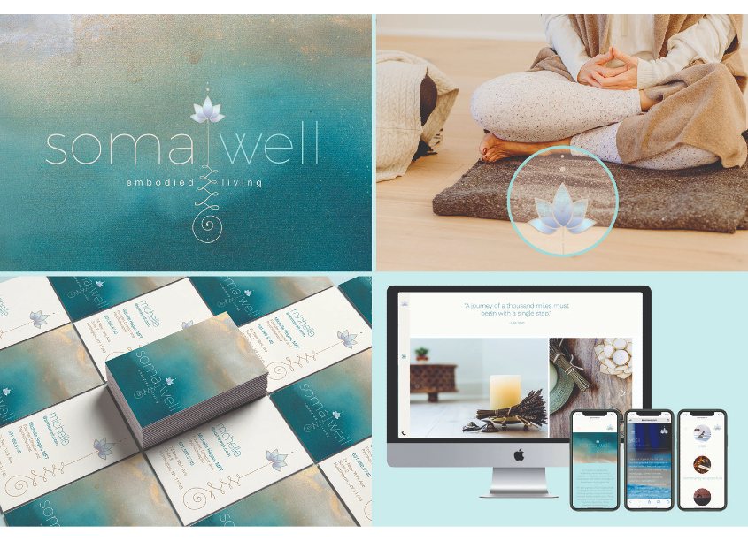 SomaWell Brand and Identity by Wynk Design, Inc.