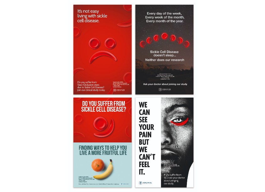 Worldwide: Sickle Cell Disease Poster Campaign by Aronson Hecht Agency