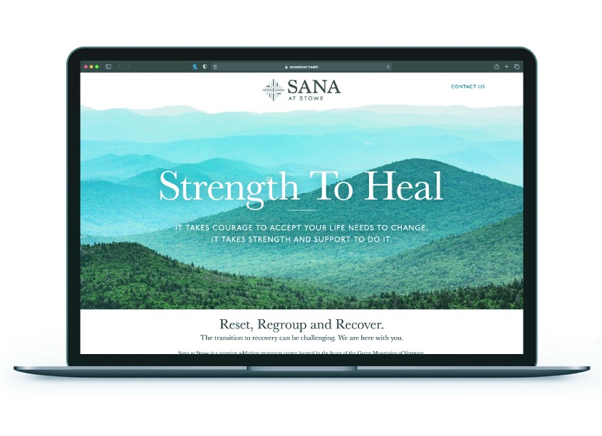 Place Creative Company Sana at Stowe Landing Page Design